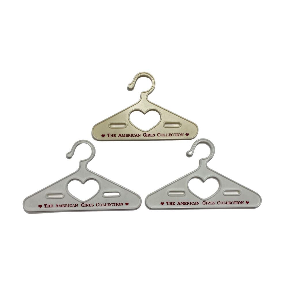 AMERICAN GIRL Retired Vintage Heart 3 Hangers "The American Girls Collection"